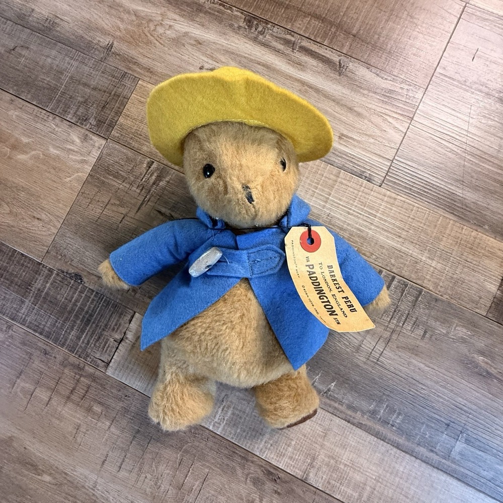 Vintage Paddington Bear 10 Inch Plush Darkest Peru 1981 Eden Toys
